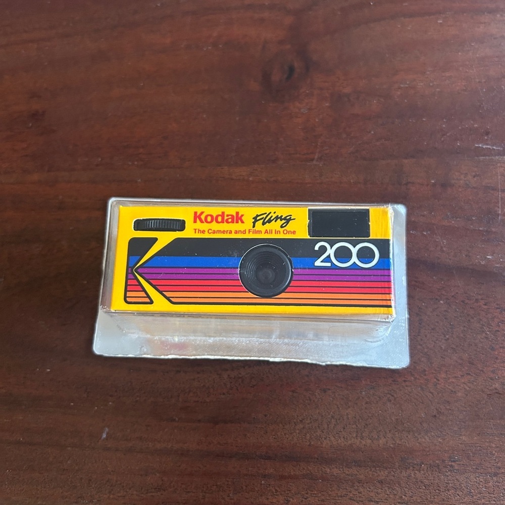 VINTAGE KODAK FLING CAMERA & FILM